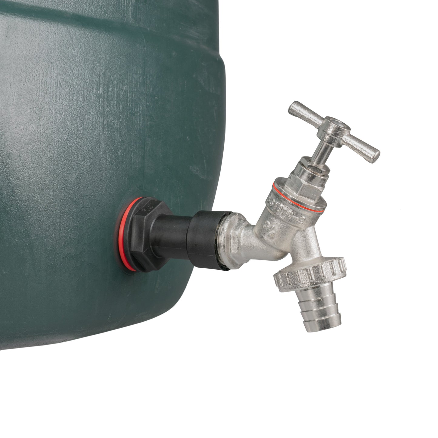 Water Butt Extension Kit 3/4" with Nickel Plated Barbed Tap and Drill Bit-3