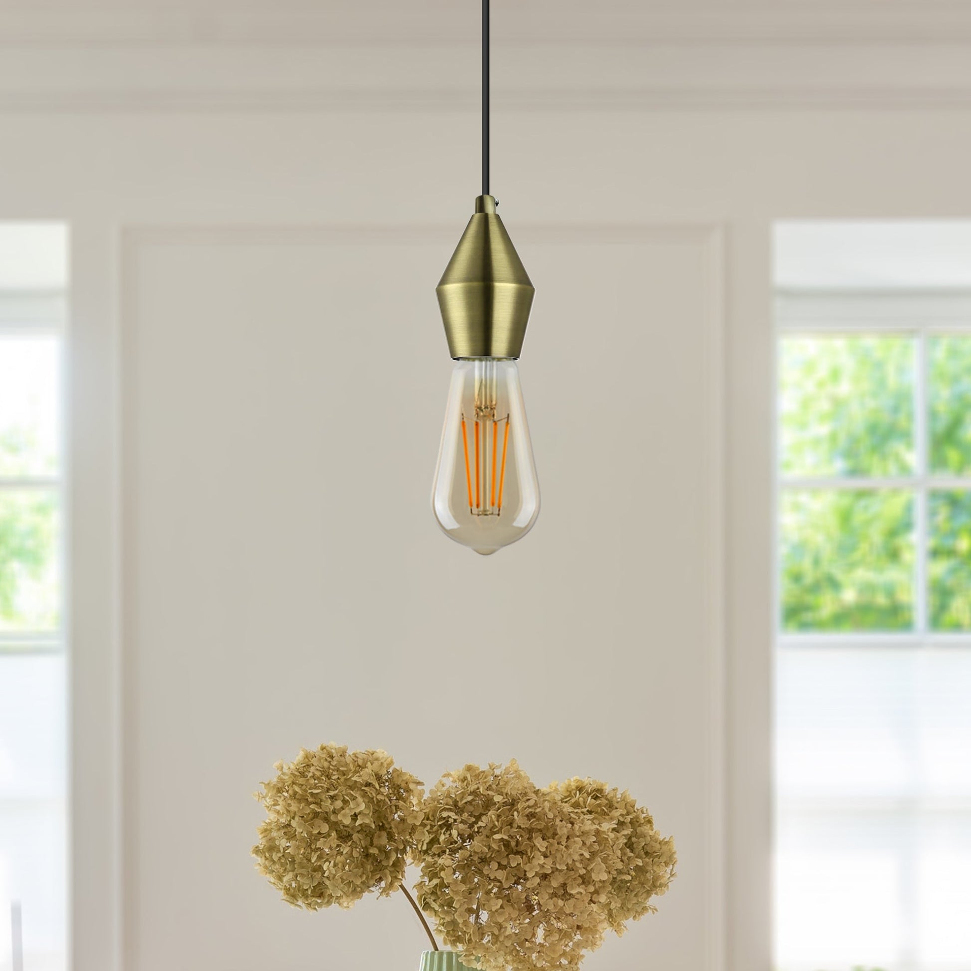 Brass Vintage Industrial Lamp Light Bulb Holder Antique Retro Edison ES E27 Fitting UK~2940-2
