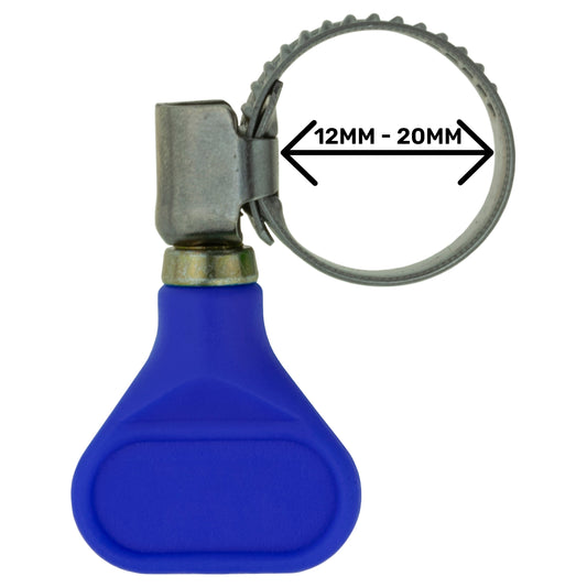 A2 Grip Hose Clip 12mm-20mm - Adjustable 304 Stainless Steel Duct Clamps Hose Pipe Clamps Air Ducting Clamp Worm Drive Hose Clamps-1