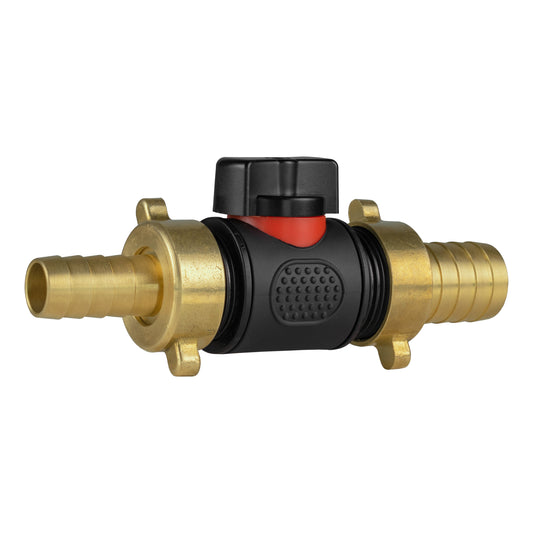 13mm Brass Barb with In-Line BSPM Valve and 19mm Brass Barb-1