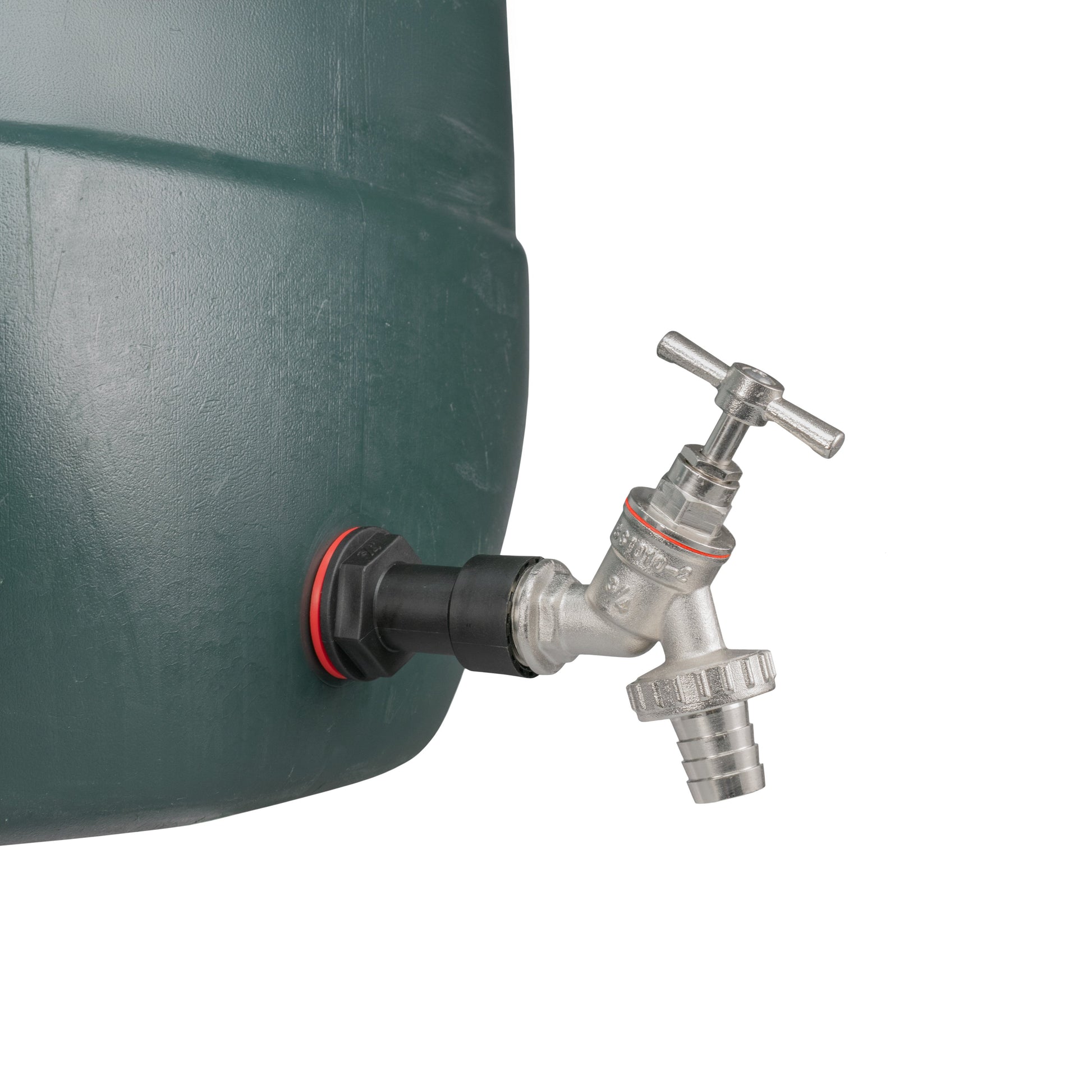 Water Butt Extension Kit 3/4" with Nickel Plated Barbed Tap and Drill Bit-2